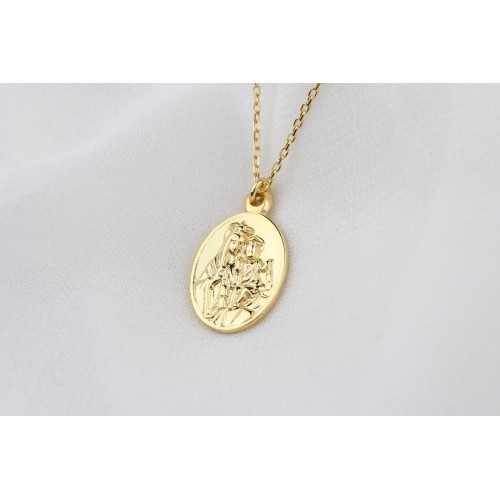 Glorria Gümüş Meryemana Kolye