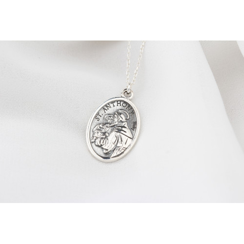 Glorria Gümüş Aziz Antuan Kolye Glorria Gümüş Aziz Antuan Kolye