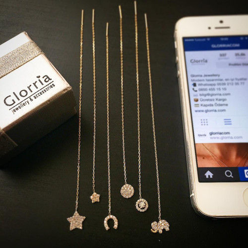 Glorria Altın Sallantı Küpe Glorria Altın Sallantı Küpe