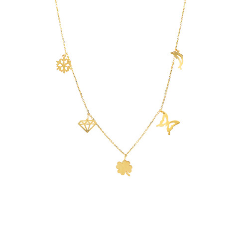 Glorria Altın Şans Kolye