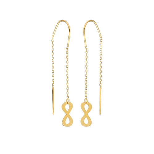 Glorria Altın Sonsuzluk Küpe Glorria Altın Sonsuzluk Küpe