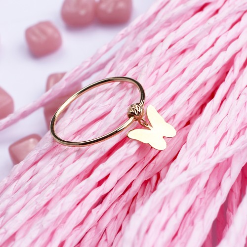 Glorria Altın Dorika Kelebek Yüzük Glorria Altın Dorika Kelebek Yüzük