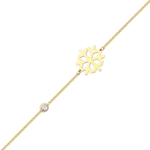 Glorria Altın Kar Tanesi Gurmet Bileklik Glorria Altın Kar Tanesi Gurmet Bileklik