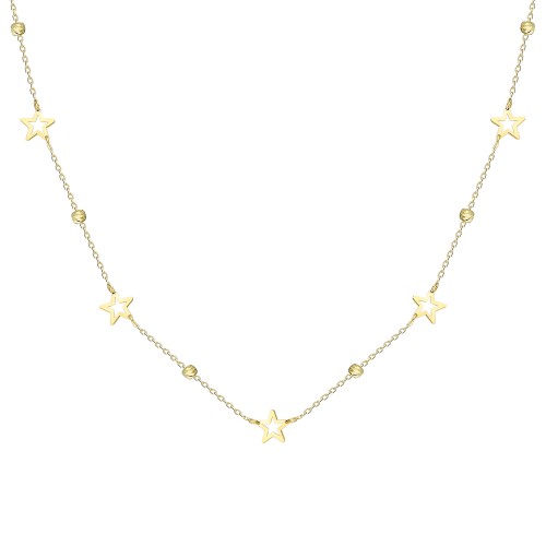 Glorria Altın Dorika Yıldız Kolye