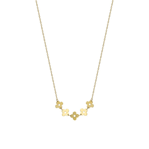 Glorria Altın Çiçek Kolye