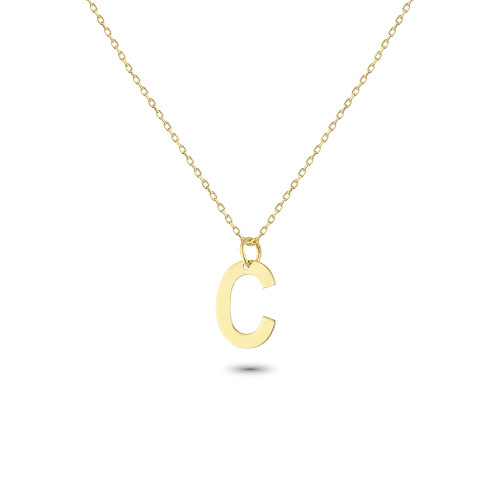 Glorria Altın C Harfi Kolye Glorria Altın C Harfi Kolye
