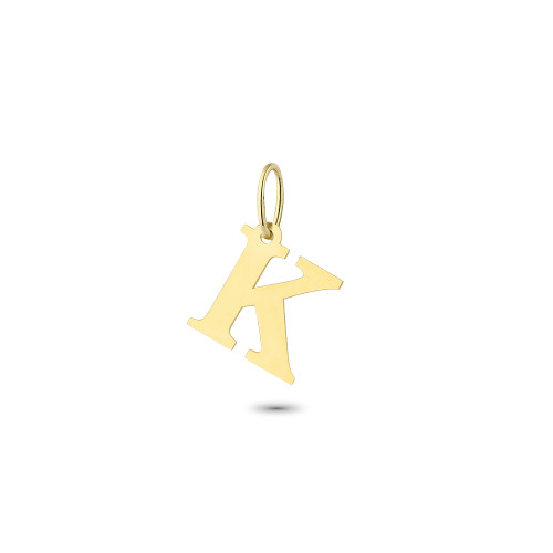 Glorria Altın K Harfi Kolye Ucu Glorria Altın K Harfi Kolye Ucu