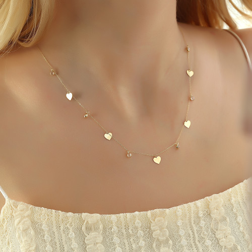 Glorria Altın Kalpli Şans Kolye Glorria Altın Kalpli Şans Kolye