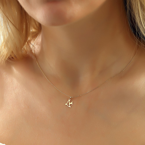 Glorria Altın Anka Kuşu Kolye Glorria Altın Anka Kuşu Kolye