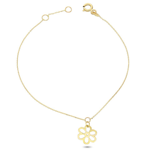 Glorria Altın Papatya Bileklik