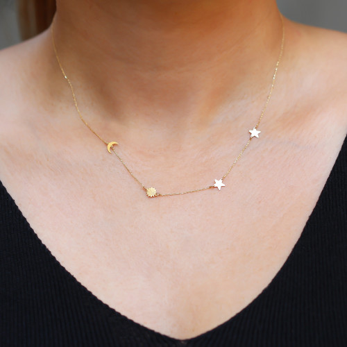 Glorria Altın Şans Kolye