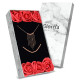 Glorria Gümüş Dorika Kolye, Bileklik, Çiçekli Hediye Seti - UG0006-HS Glorria Gümüş Dorika Kolye, Bileklik, Çiçekli Hediye Seti - UG0006-HS