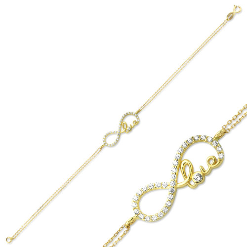 Glorria Altın Sonsuzluk Bileklik