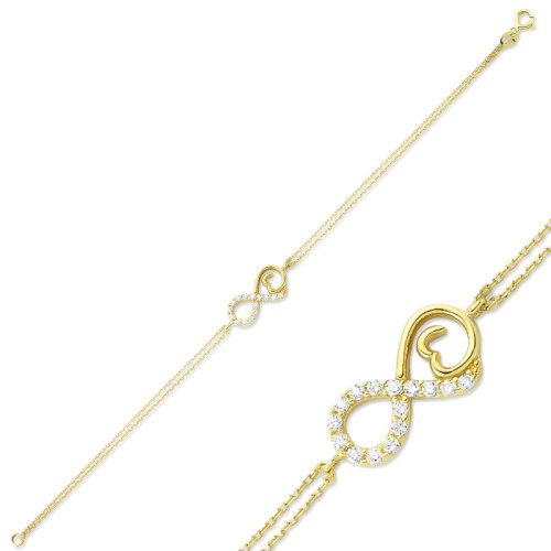 Glorria Altın Sonsuzluk Bileklik