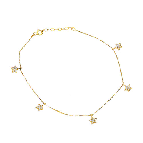 Glorria Altın Yıldız Halhal Glorria Altın Yıldız Halhal