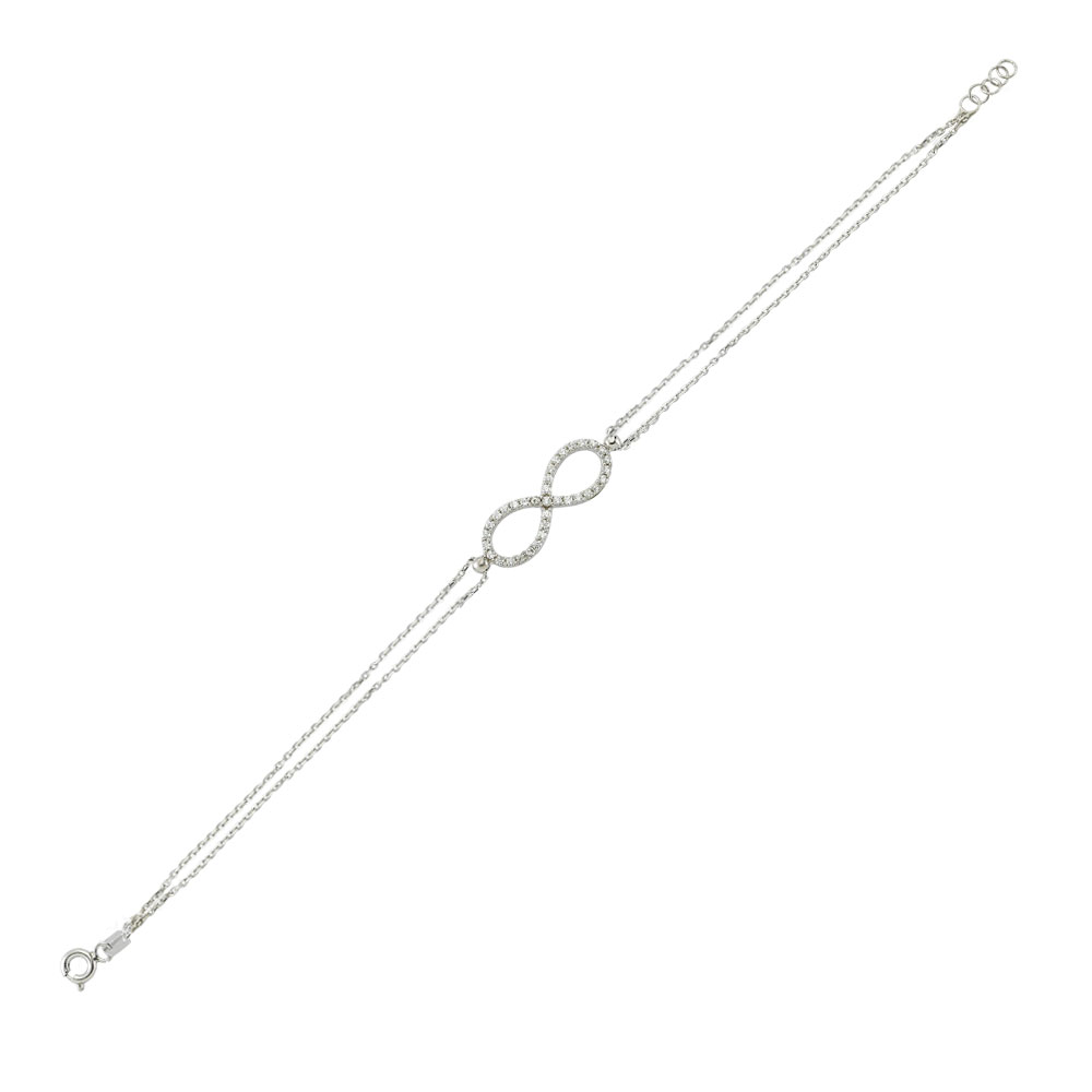 Glorria Gümüş Sonsuzluk Bileklik