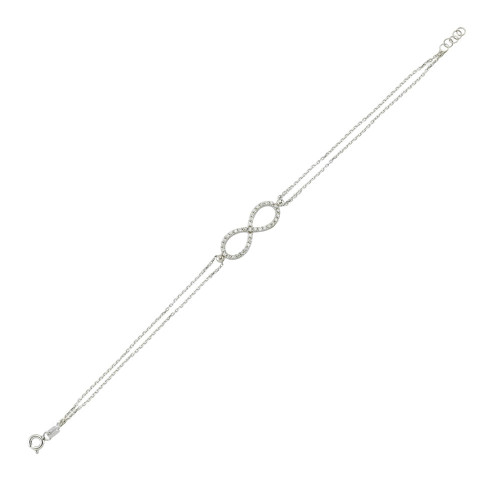 Glorria Gümüş Sonsuzluk Bileklik