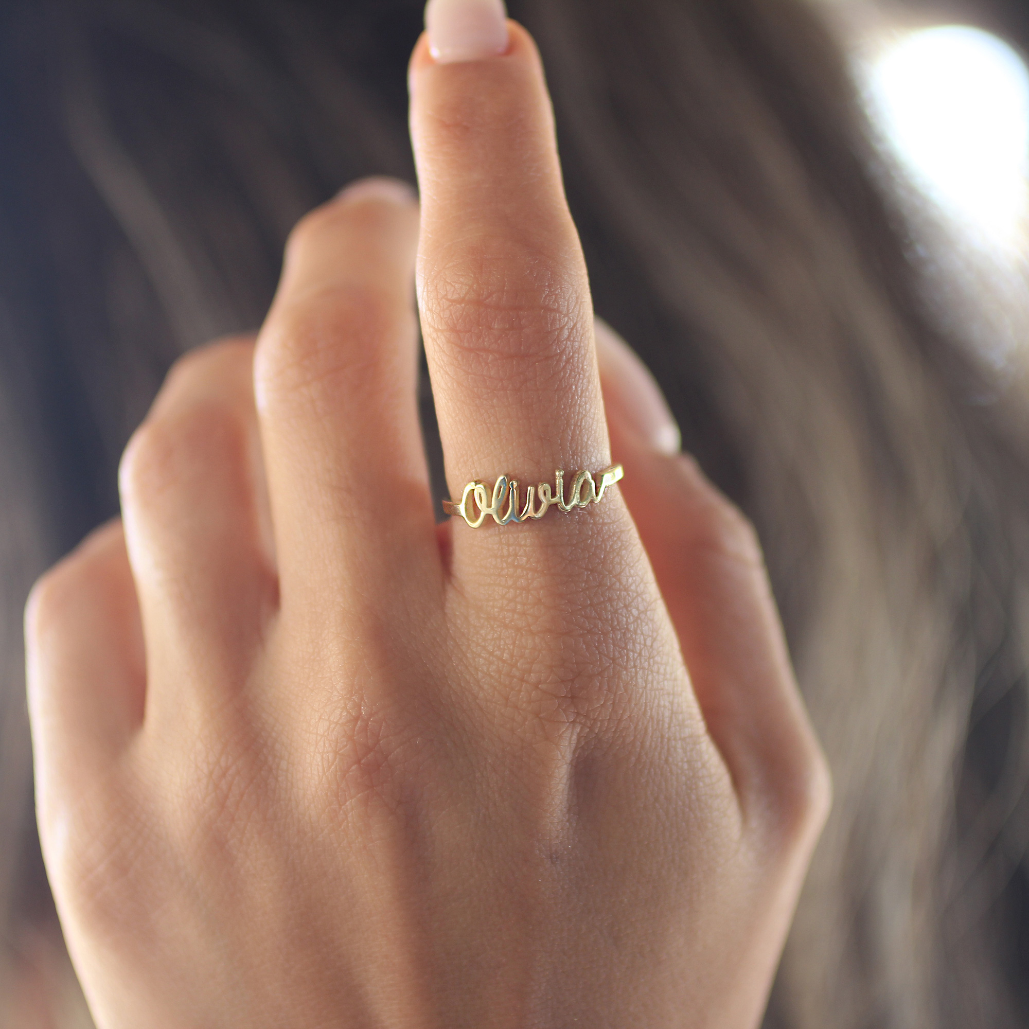Personalised Custom Name Ring for Children and Kids - Sterling Silver Baby  Girl Gift for Her - Perfect